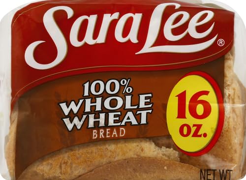 Sara Lee 100% Whole Wheat Bread for Health-Conscious Consumers - Perfect for Salad Toppings and Sandwiches - 16 Oz.
| S