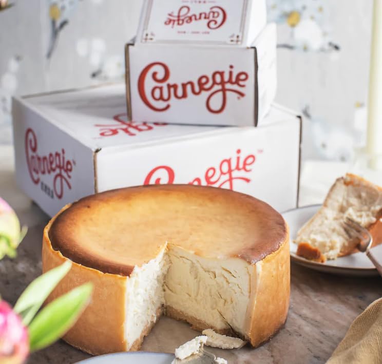 Carnegie Deli Queen of New York Cheesecake - 8" for 10-12 People | Rich Tasting New York Style Cheesecake